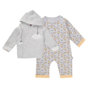Junior Sky Printed Bodysuit & Jacket (6-9 m)