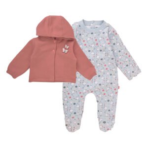 Junior Hello Birde Printed Bodysuit & Jacket (9-12 m)
