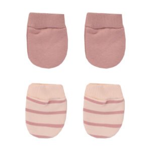 Junior Pink Stripe Printed Gloves 2 PCS