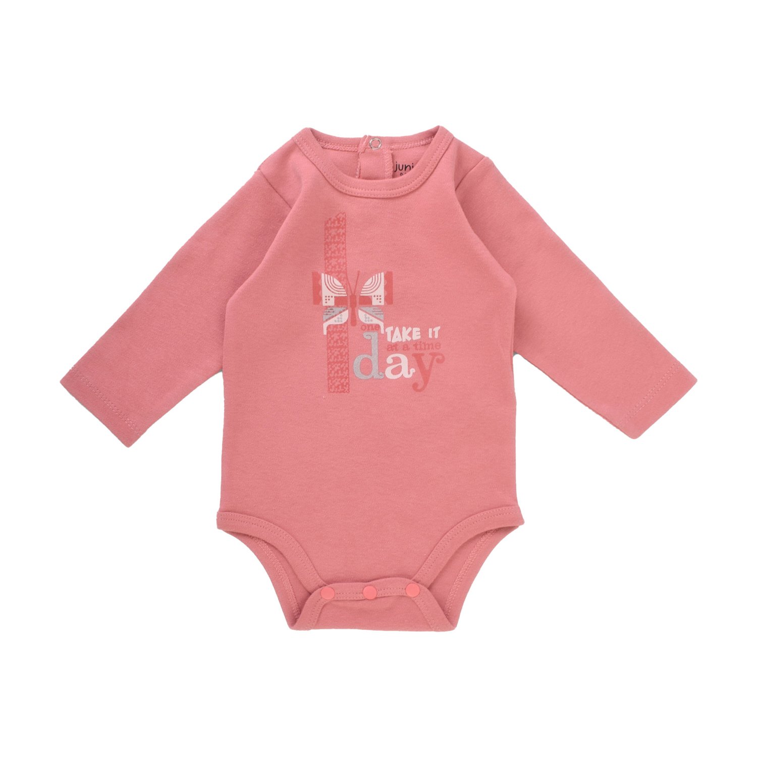 Junior Simple Sweetness Printed Set (Bodysuit, Pants, Hoodi Jacket) (3-6 m) - الصورة 3