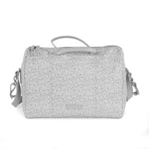 Pasito a Pasito Borsa Fasciatoio Ecopelle Grigio - Flower Mellow Line