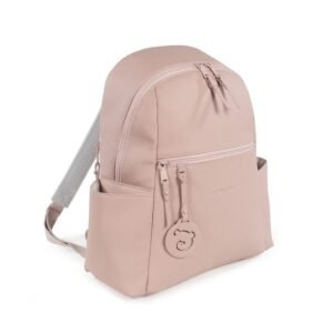 Pasito a Pasito Faux Leather Backpack Bag organizer, Pink