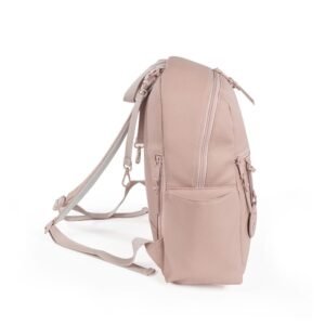 Pasito a Pasito Faux Leather Backpack Bag organizer, Pink