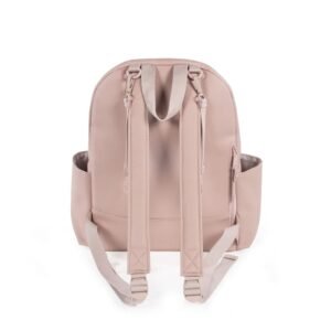 Pasito a Pasito Faux Leather Backpack Bag organizer, Pink