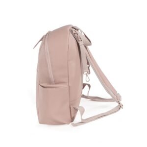 Pasito a Pasito Faux Leather Backpack Bag organizer, Pink