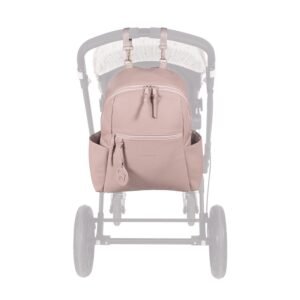 Pasito a Pasito Faux Leather Backpack Bag organizer, Pink