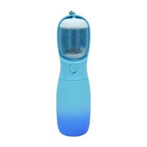 Blue Gradient Portable Pet Water Bottle