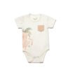 BiOrganic Koala Jungle Body Short Sleeve Pink (2 Years)