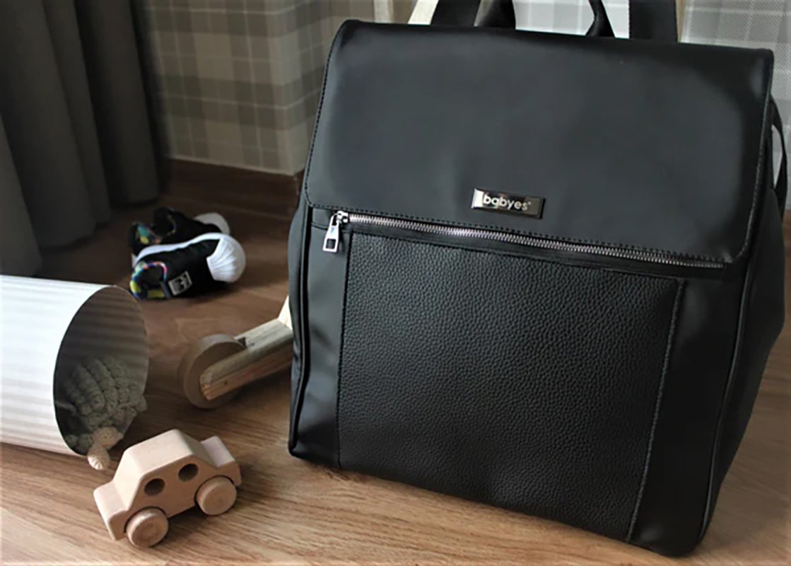 Babyes Lisa Exclusive Mother Bag Black - الصورة 5