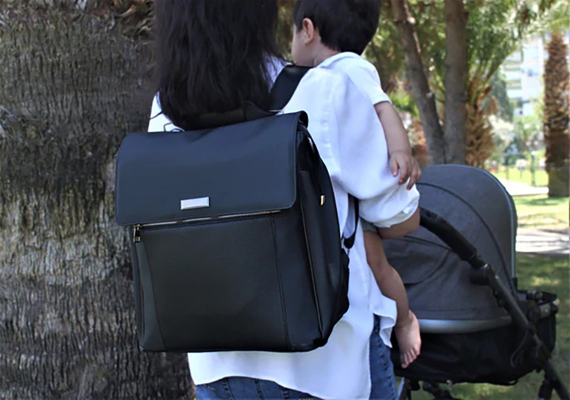 Babyes Lisa Exclusive Mother Bag Black - الصورة 10