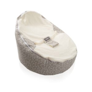Babyjem Bean Bed Gray Flower