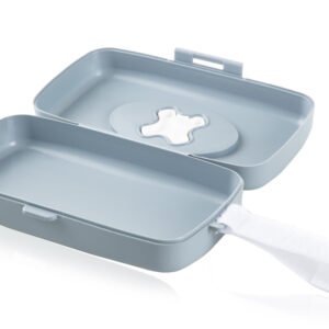 Babyjem Wet Towel Box / Grey &White