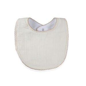Babyjem Muslin Bib / Ecru