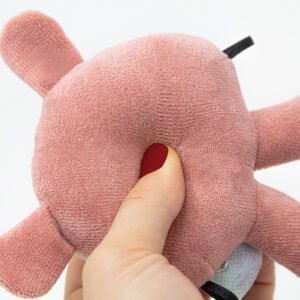 Babyjem Soft Baby Cat Rattle Toy / Rose