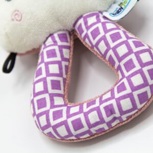 Babyjem Soft Baby Cat Rattle Toy / Rose