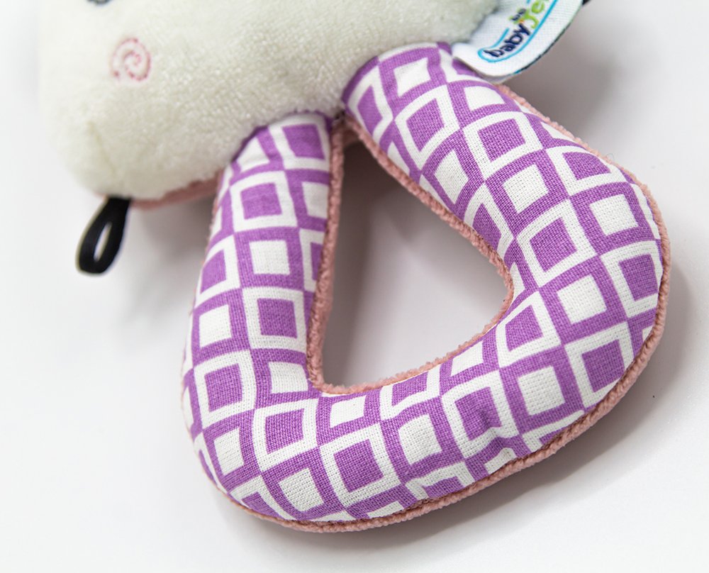 Babyjem Soft Baby Cat Rattle Toy / Rose - الصورة 6