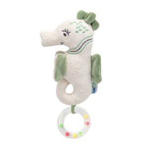 Babyjem Soft Baby Seahorse Rattle Toy / Mint Color