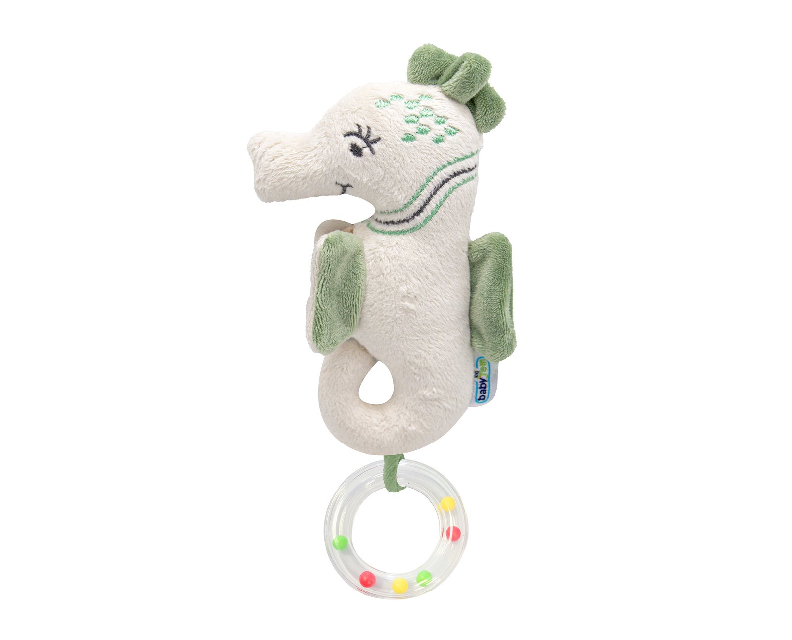 Babyjem Soft Baby Seahorse Rattle Toy / Mint Color