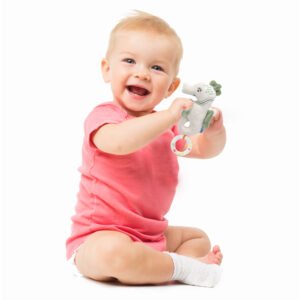 Babyjem Soft Baby Seahorse Rattle Toy / Mint Color