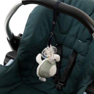 Babyjem Soft Baby Turtle Rattle Toy / Mint