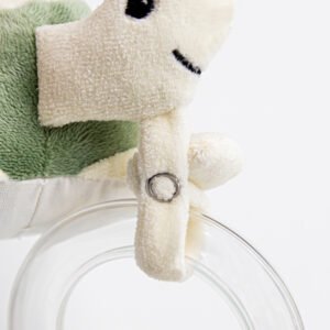 Babyjem Soft Baby Turtle Rattle Toy / Mint