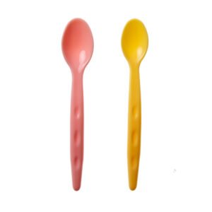 Babyjem Baby Food Spoon 2 Pcs/Pink-Yellow