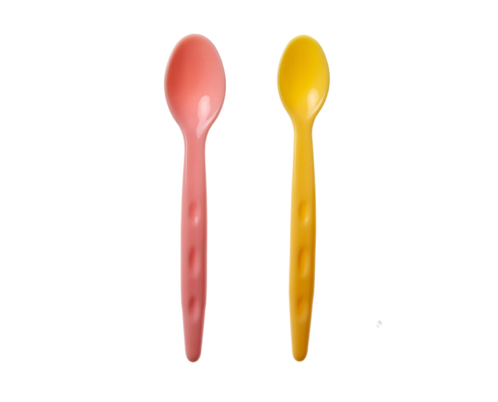 Babyjem Baby Food Spoon 2 Pcs/Pink-Yellow