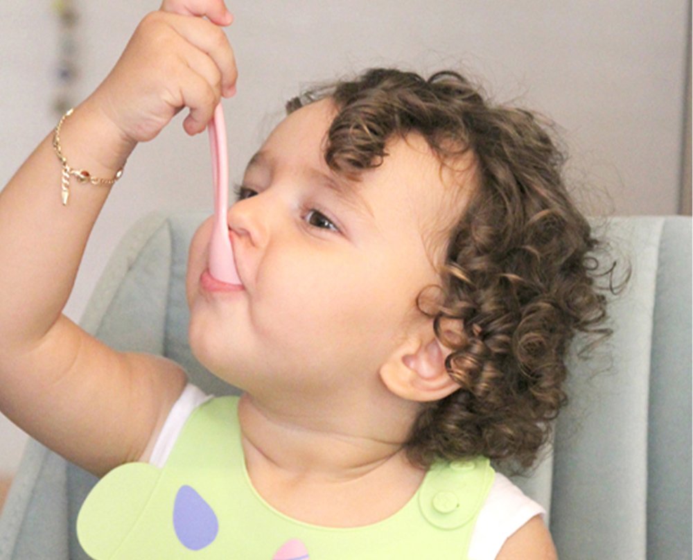 Babyjem Baby Food Spoon 2 Pcs/Pink-Yellow - الصورة 2