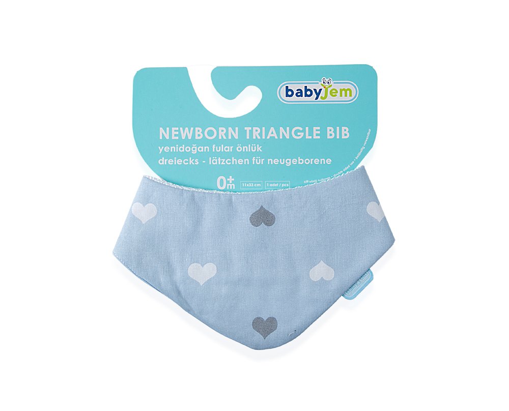 Babyjem Newborn Scarf Apron Blue - Image 7