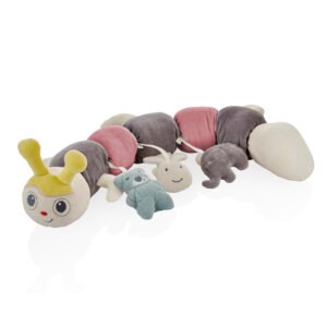 Babyjem Velvet Catterpillar Pillow / Pink