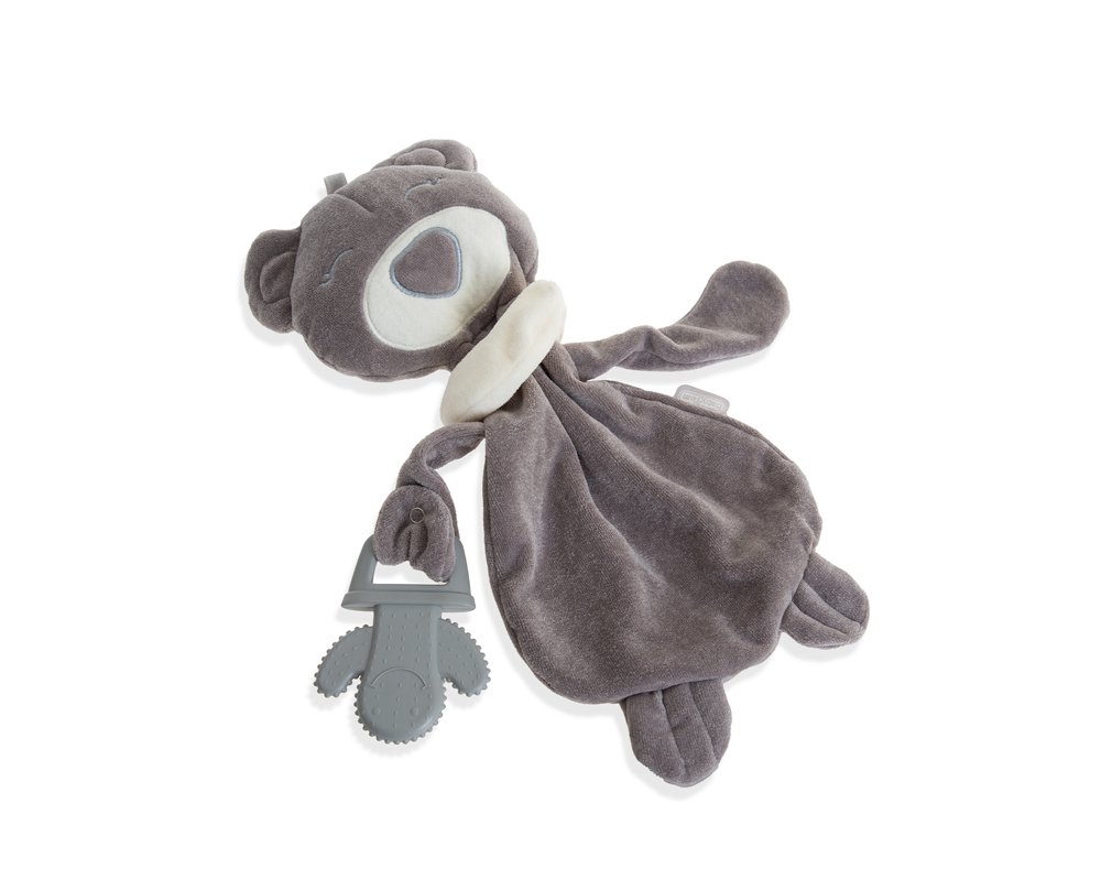 Babyjem My Sweet Bear Toy With Teether / Grey - الصورة 2
