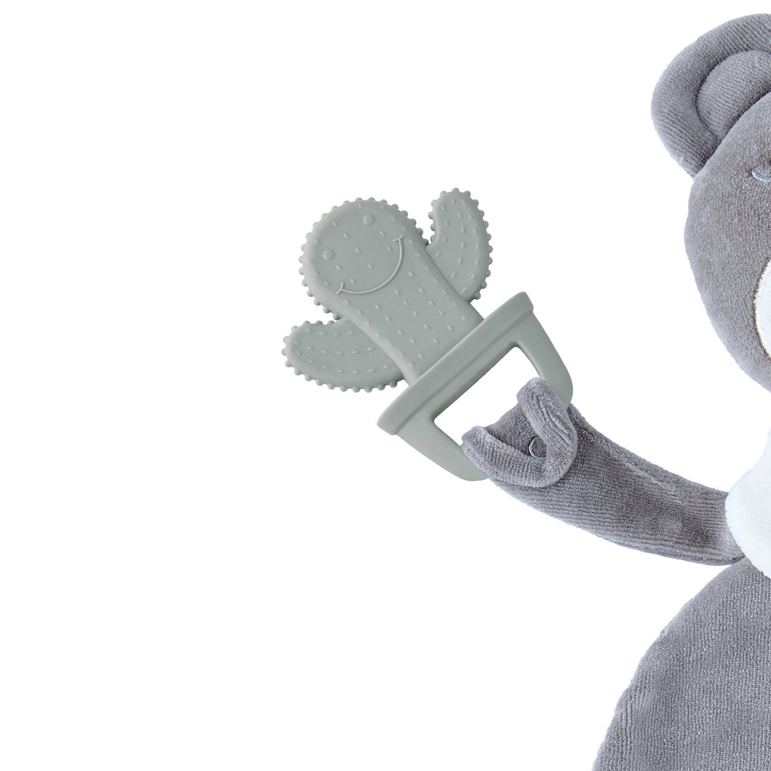 Babyjem My Sweet Bear Toy With Teether / Grey - الصورة 4