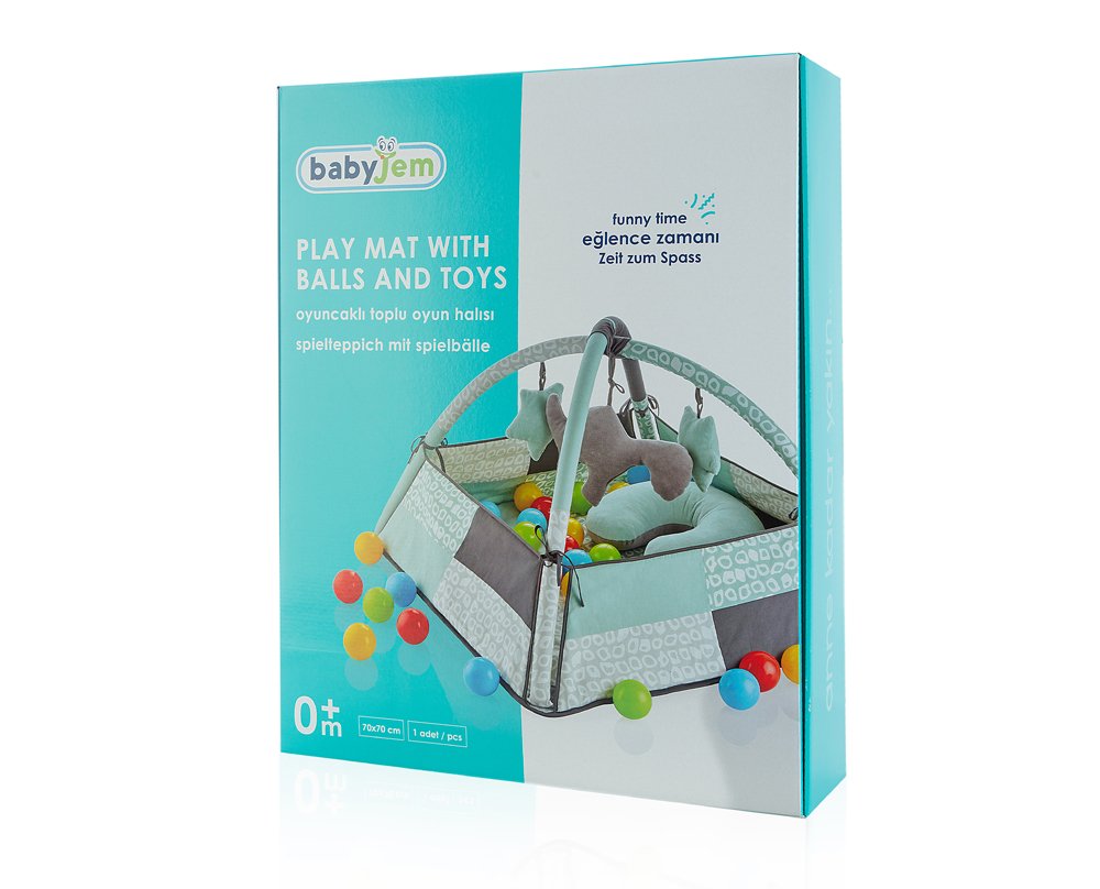Babyjem Play Mat With Balls / Green - Image 7