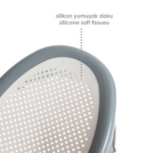 Babyjem Baby Bath Support With Soft Touch Material / Grey Color