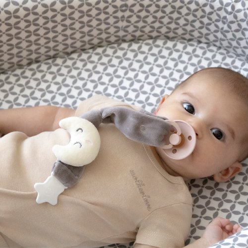 Babyjem Soother Holder Grey New Design - الصورة 3
