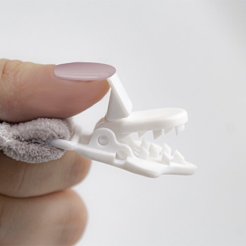 Babyjem Soother Holder Grey New Design - الصورة 4