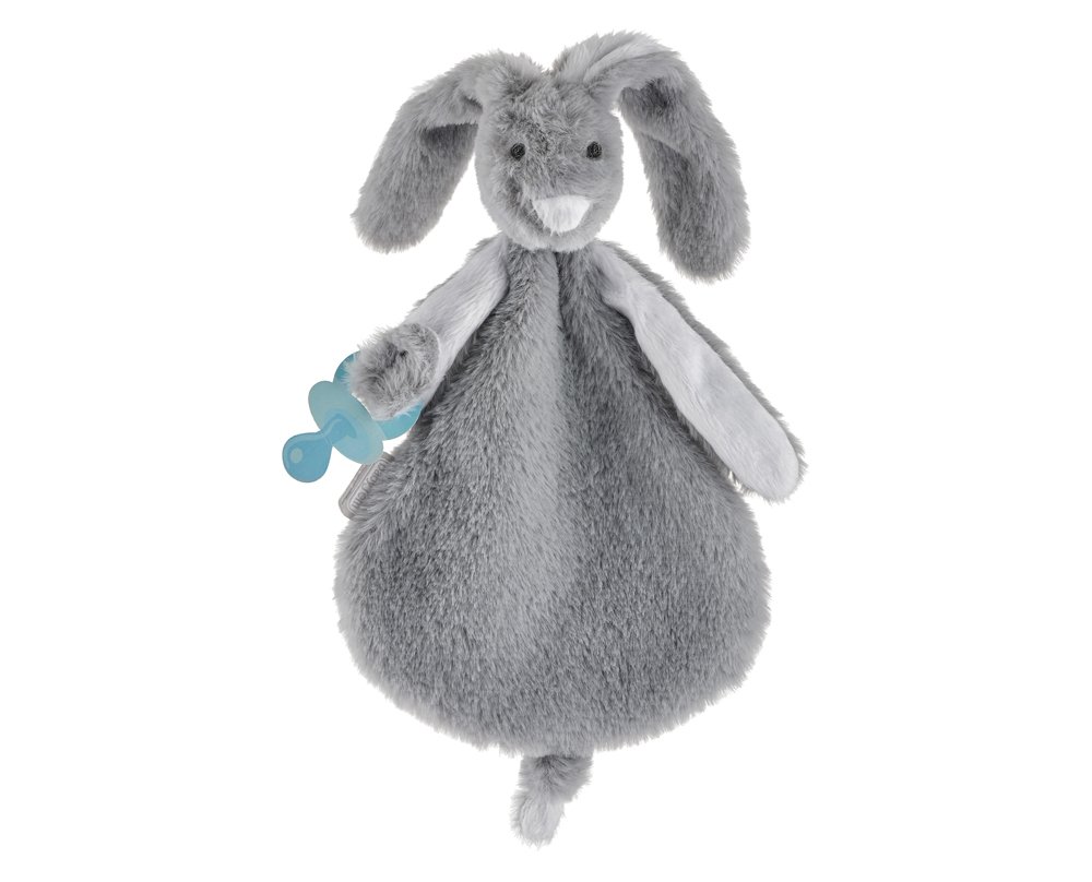Babyjem Rabbit With Pacifier Hanger / Grey