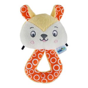 Babyjem Soft Baby Cat Rattle Toy / Yellow