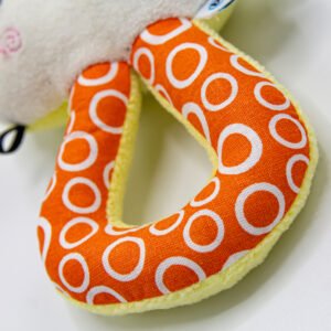 Babyjem Soft Baby Cat Rattle Toy / Yellow