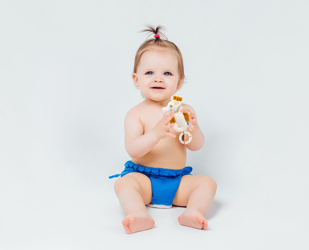 Babyjem Soft Baby Seahorse Rattle Toy / Orange - Image 2