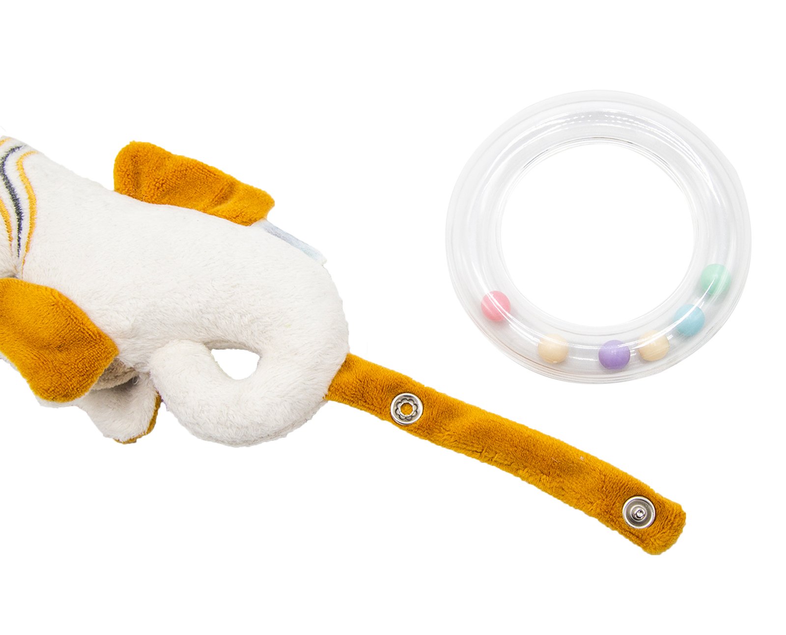 Babyjem Soft Baby Seahorse Rattle Toy / Orange - Image 4