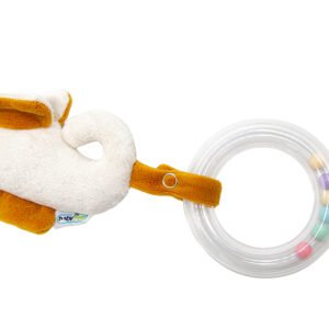 Babyjem Soft Baby Seahorse Rattle Toy / Orange