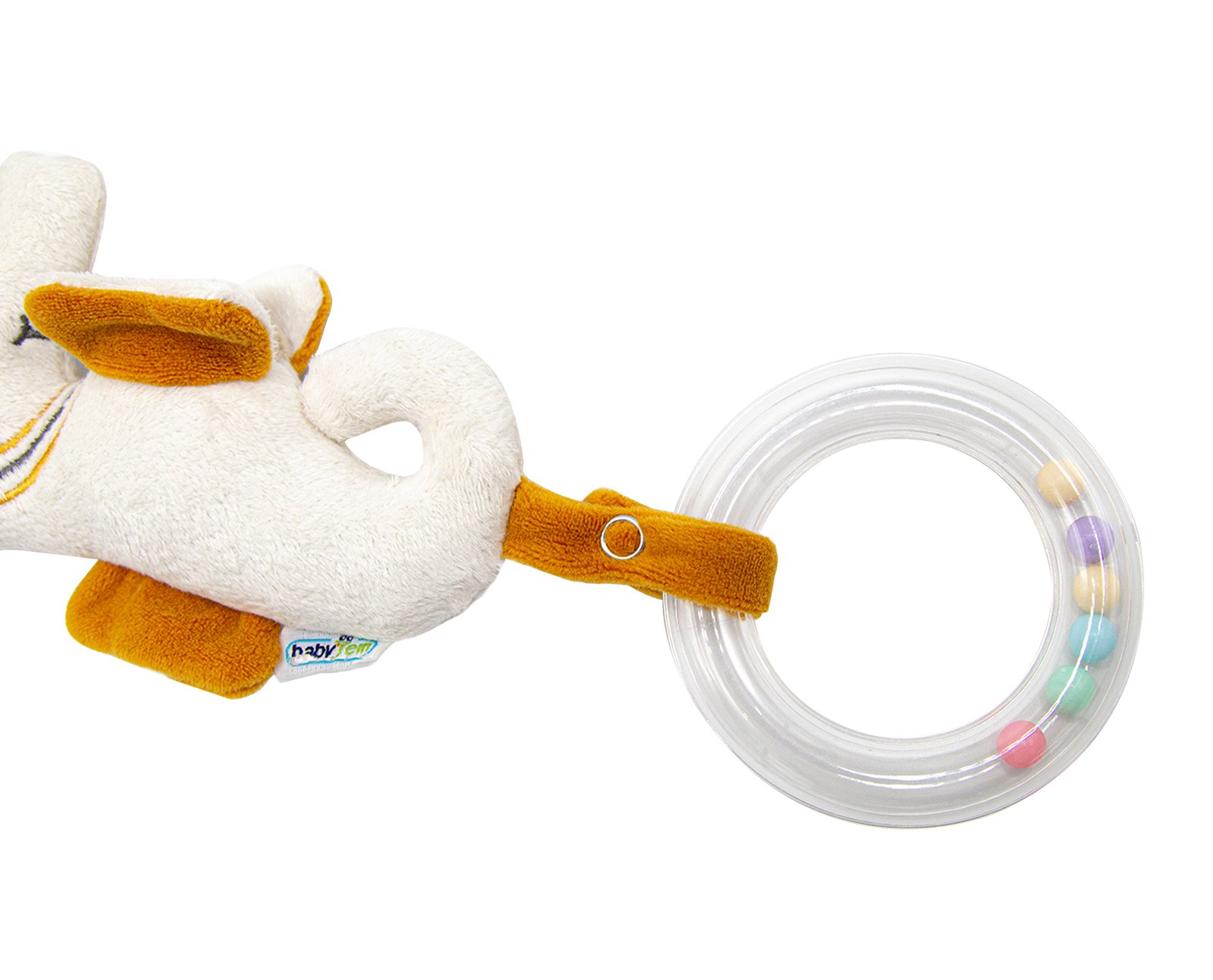 Babyjem Soft Baby Seahorse Rattle Toy / Orange - Image 5