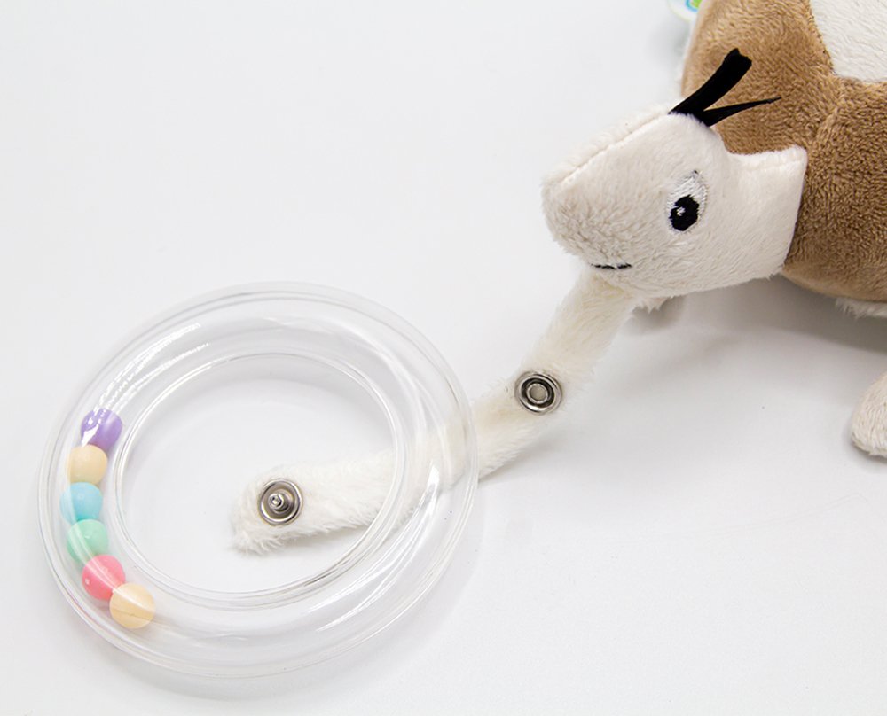 Babyjem Soft Baby Turtle Rattle Toy /Brown - الصورة 8