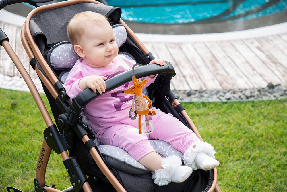 Babyjem Fox Stroller Toy Brown - Image 2