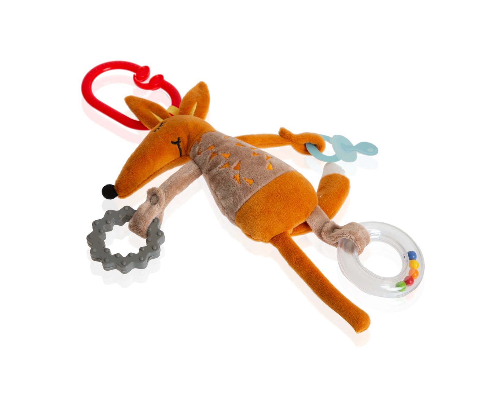 Babyjem Fox Stroller Toy Brown - Image 3