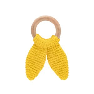 Babyjem Wooden Ring Teether Orange