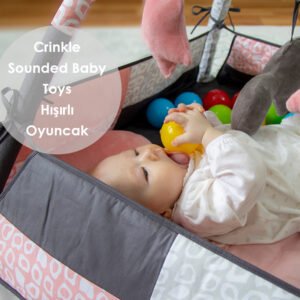Babyjem Play Mat With Balls / Rose Color