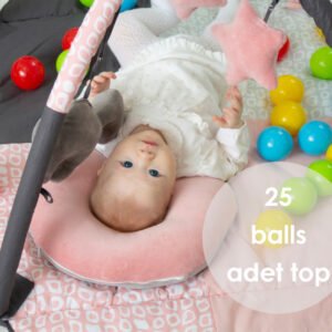 Babyjem Play Mat With Balls / Rose Color