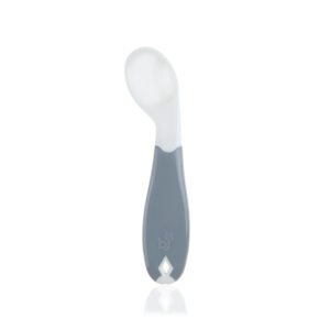 Babyjem Plastic Angled Fork & Spoon Set / Whi?te
